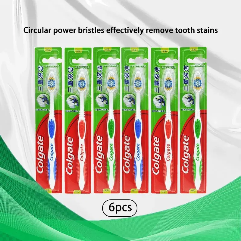 Teeth Whitening In Office - Colgate 6 stuks tandenborstel met zachte
