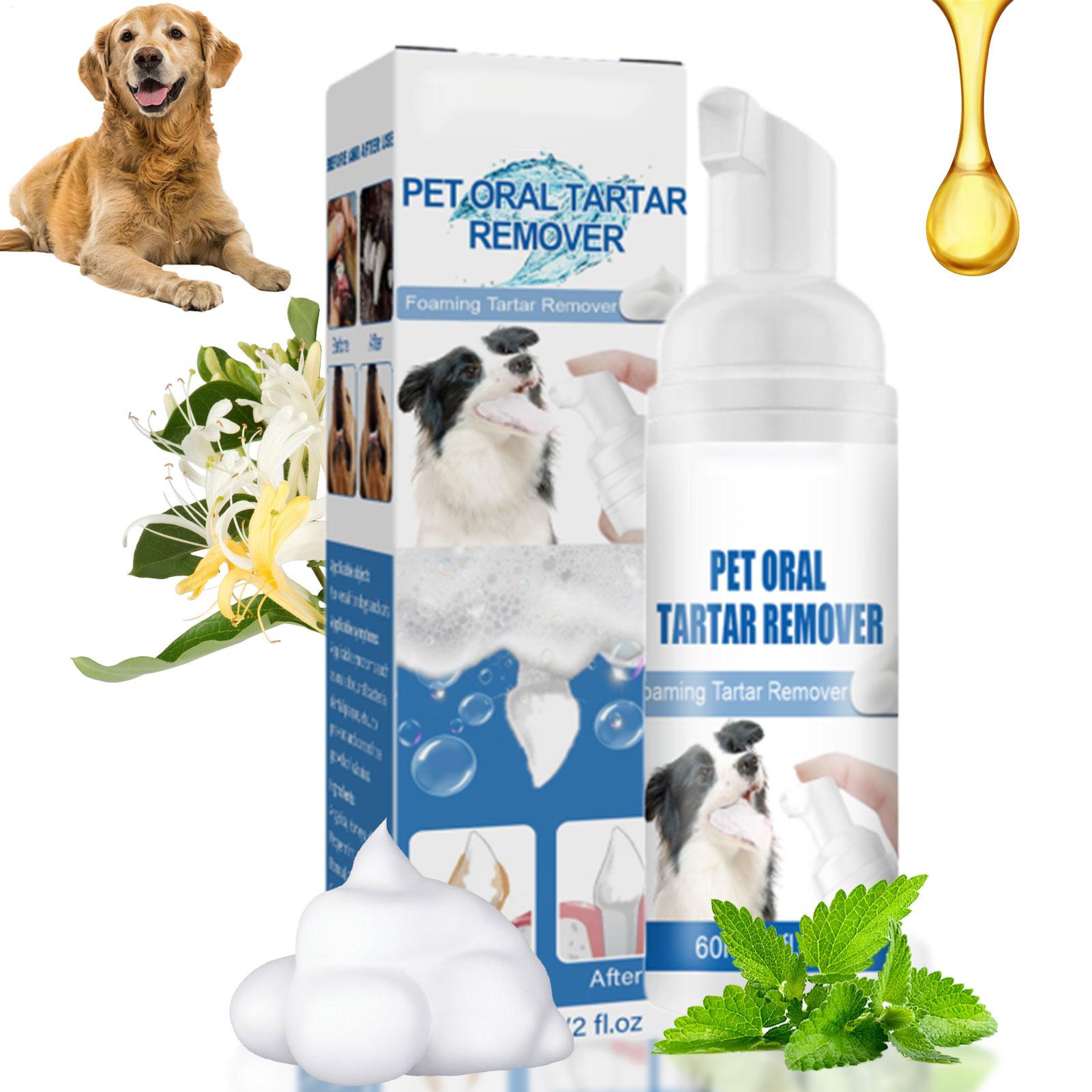 Teeth Whitening Foam Toothpaste - 60ml Huisdieren Mondverzorging Schuim Zachte Tandenreinigingsspray