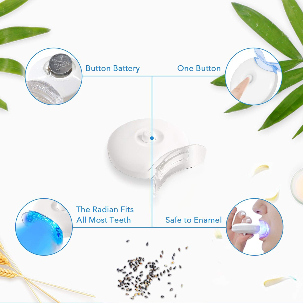 Tandenbleekset - 5X LED-lichtt - Teeth Whitening Cream recensie en prijs