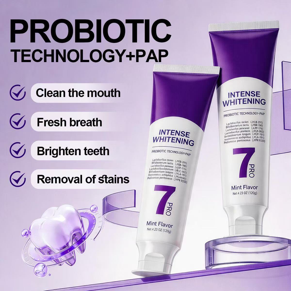 7-Pro Probiotische Whitening T - Teeth Whitening Treatment recensie en prijs