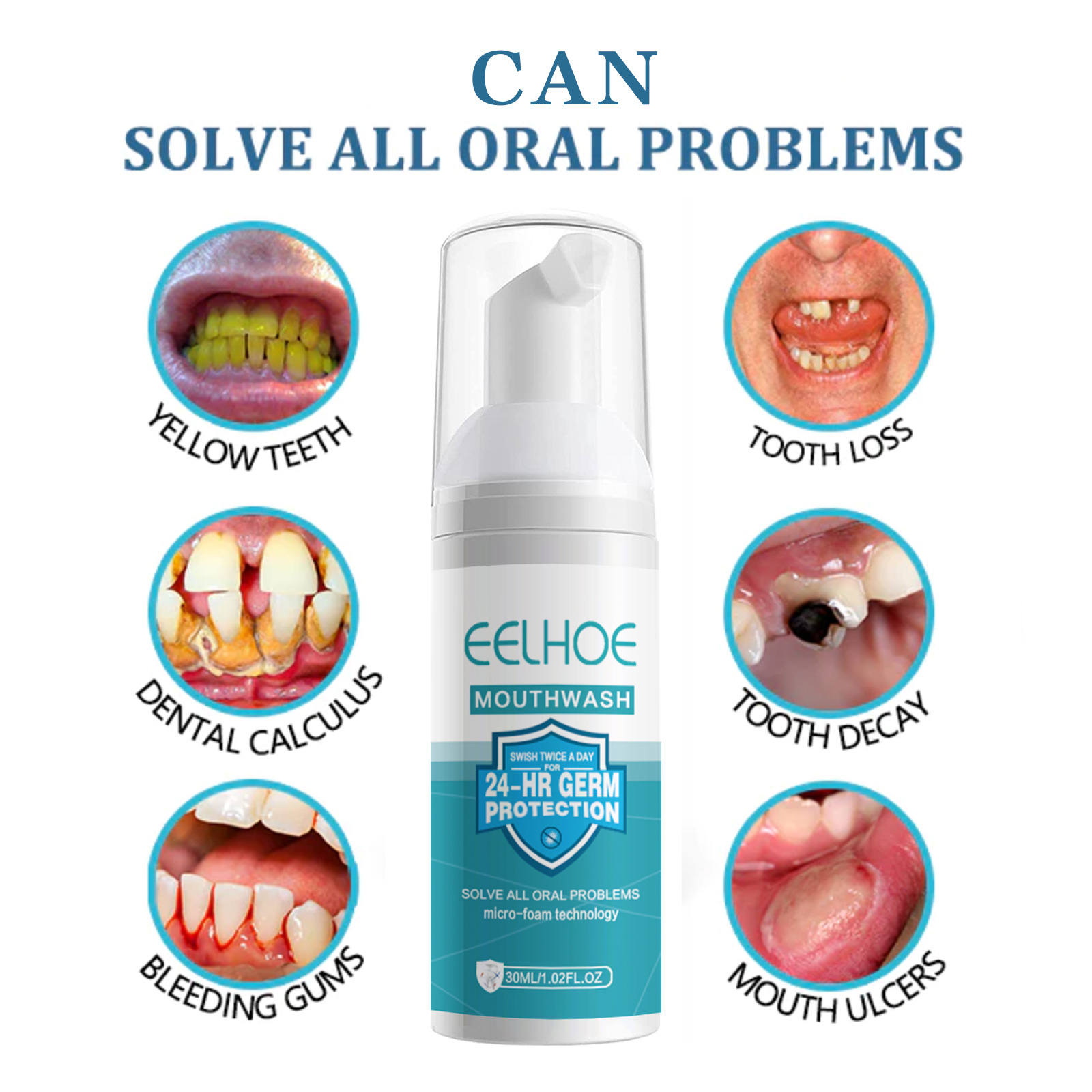 EELHOE Tanden Whitening Reinig - Teeth Whitening Foam Toothpaste recensie en prijs