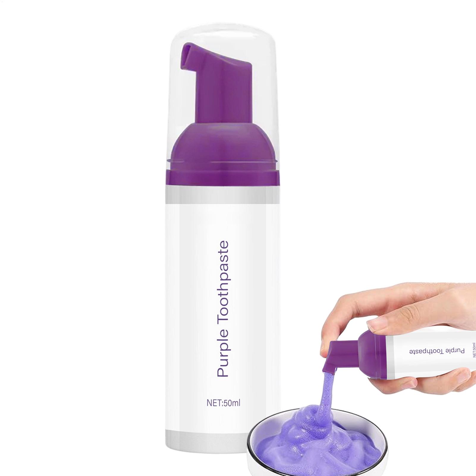 50ml Paarse Whitening Tandpast - Teeth Whitening Foam Toothpaste recensie en prijs