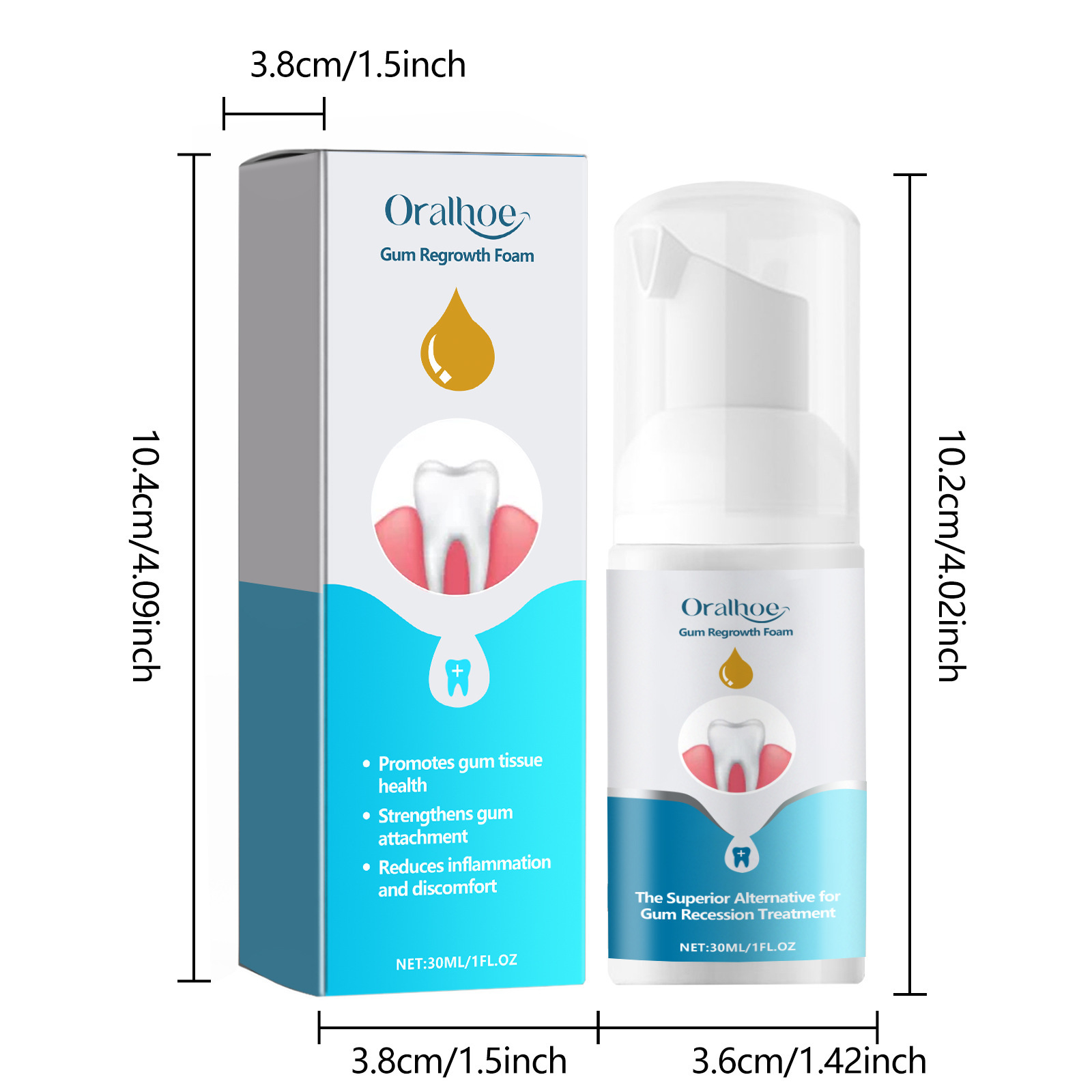 Gum Repair Foam Mousse Tandpas - Teeth Whitening Foam Toothpaste recensie en prijs