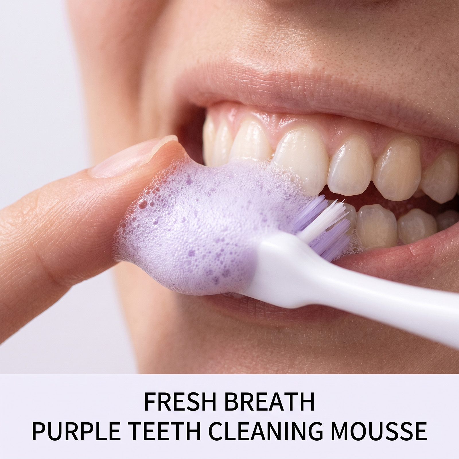 Paarse Tandpasta Mousse Schuim - Teeth Whitening Foam Toothpaste recensie en prijs